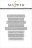 Part A-Glitz Art Craft Co.,LTD Dies Essential Sentiment Strips Die Set
