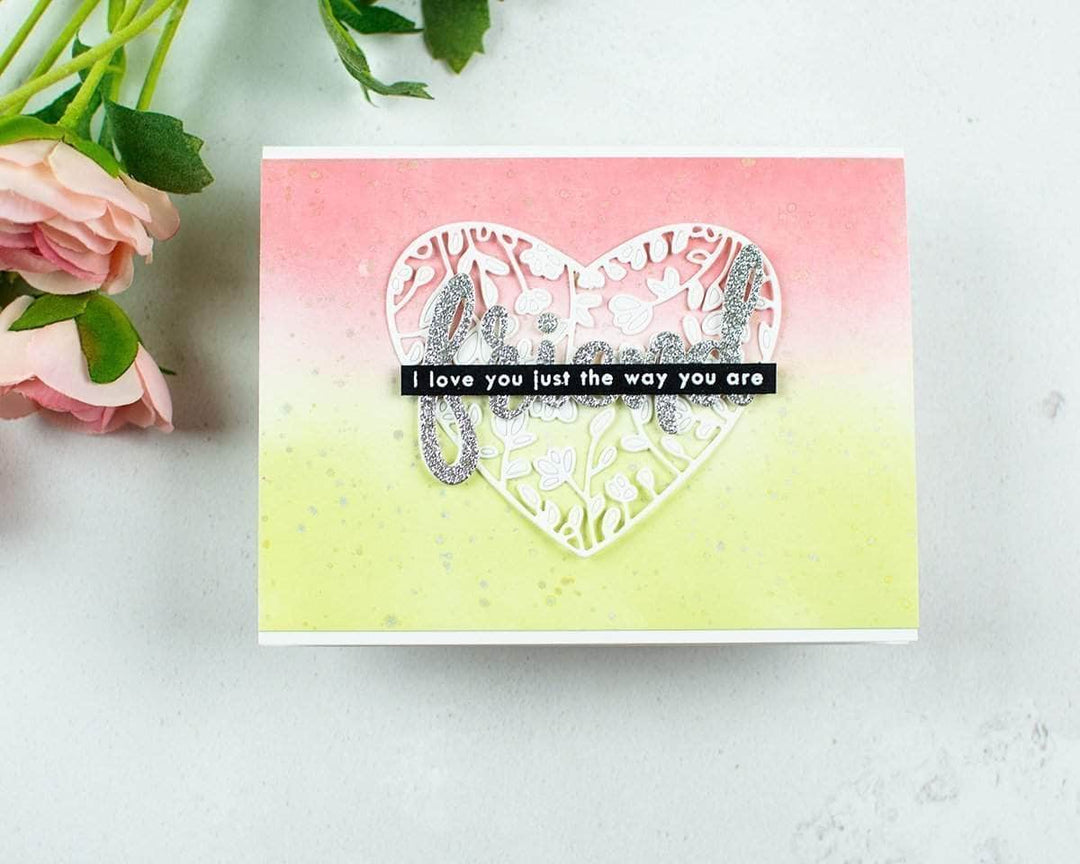 Part A-Glitz Art Craft Co.,LTD Dies Floral Heart Frame Die