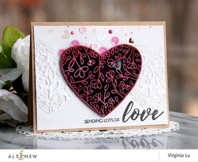 Part A-Glitz Art Craft Co.,LTD Dies Floral Heart Frame Die