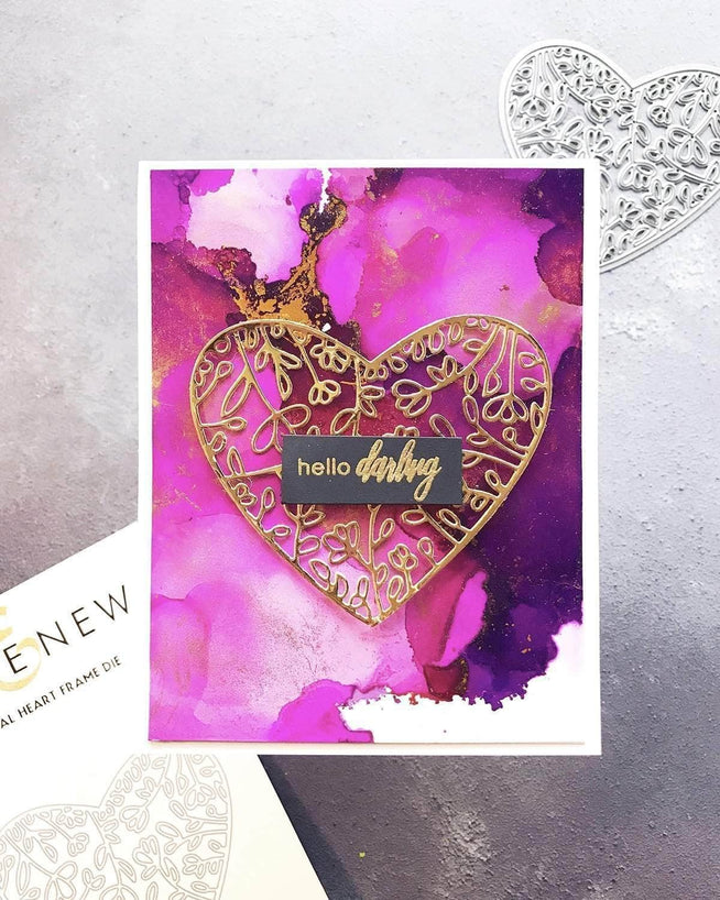 Part A-Glitz Art Craft Co.,LTD Dies Floral Heart Frame Die