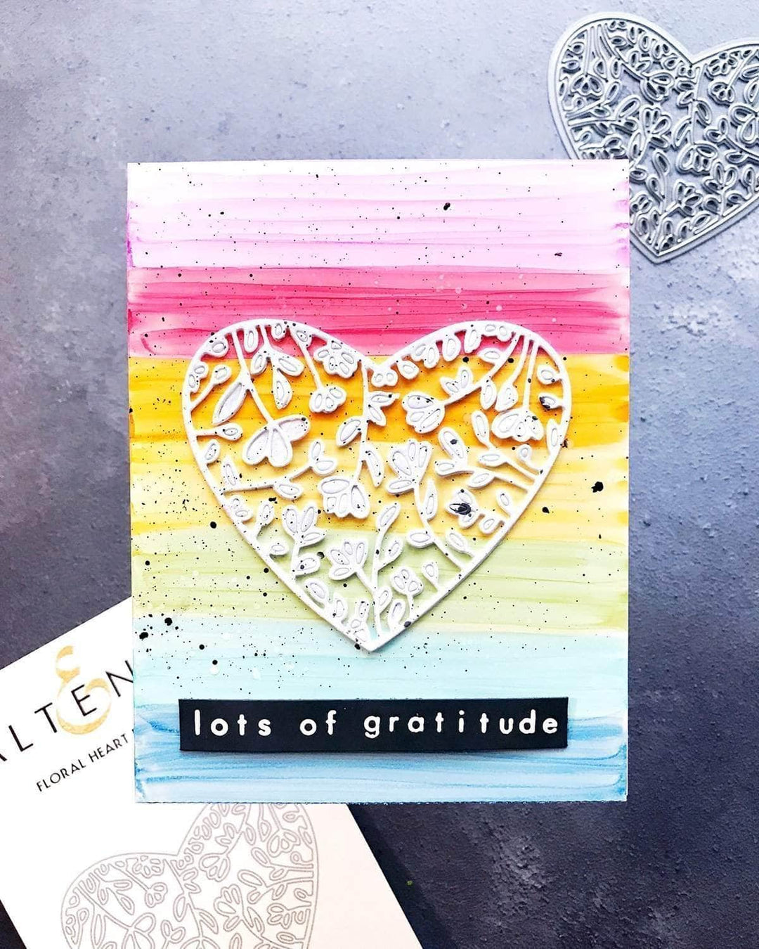 Part A-Glitz Art Craft Co.,LTD Dies Floral Heart Frame Die
