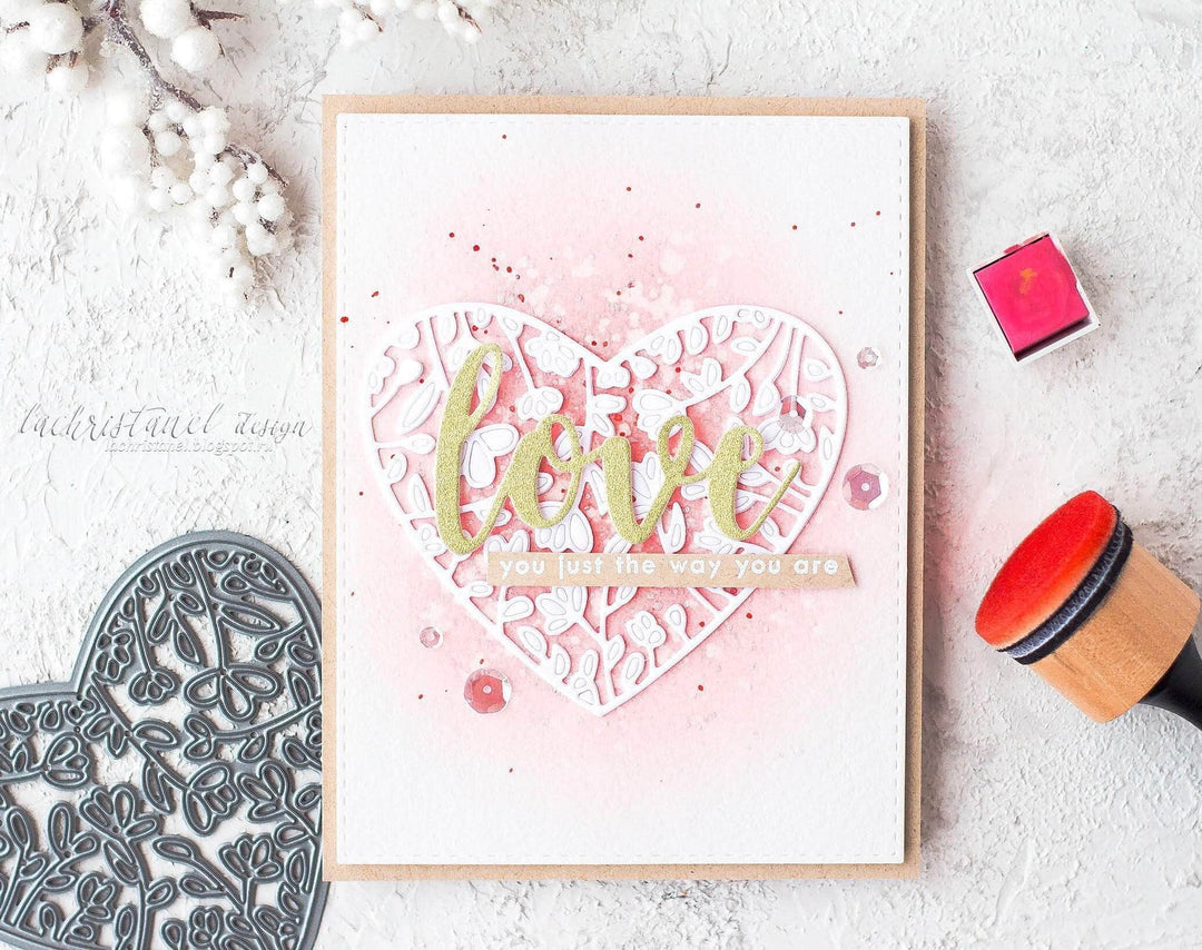 Part A-Glitz Art Craft Co.,LTD Dies Floral Heart Frame Die
