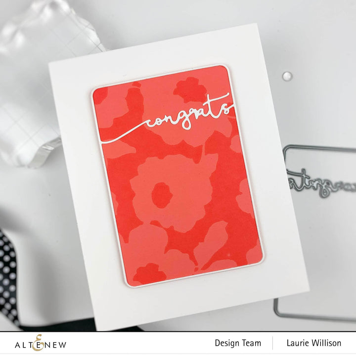 Part A-Glitz Art Craft Co.,LTD Dies Framed Congrats Die