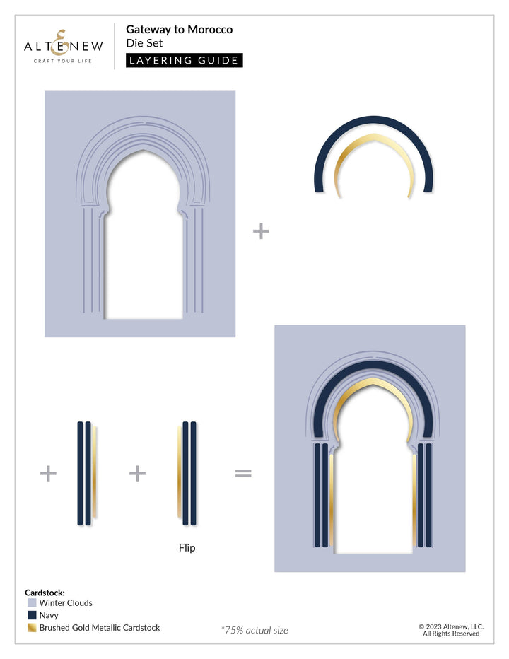 Part A-Glitz Art Craft Co.,LTD Dies Gateway to Morocco Die Set