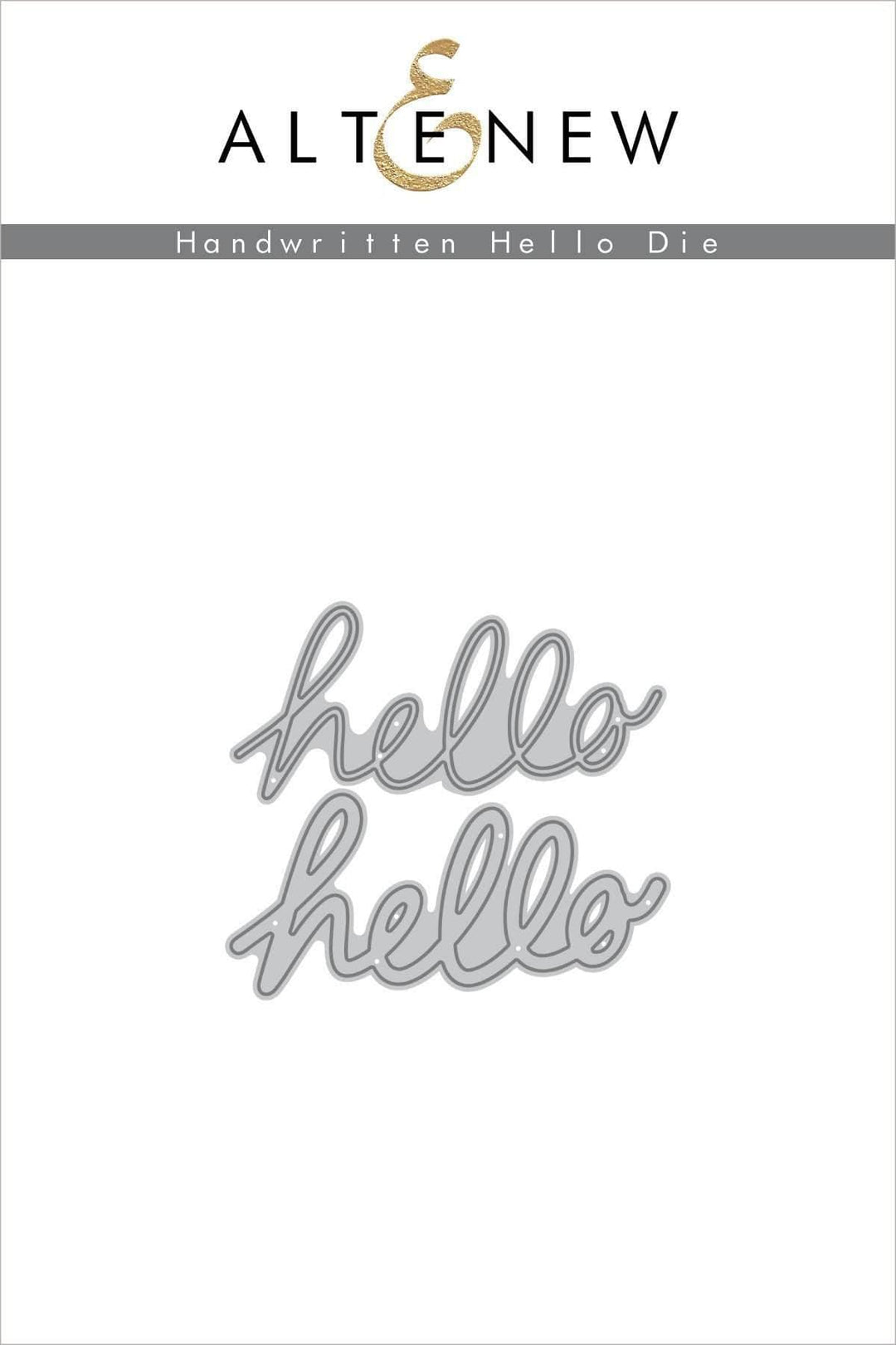 Part A-Glitz Art Craft Co.,LTD Dies Handwritten Hello Die Set