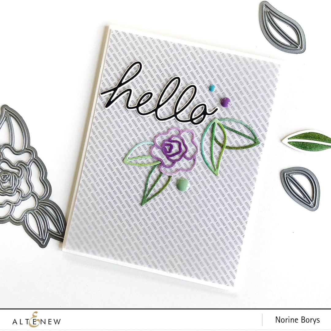 Part A-Glitz Art Craft Co.,LTD Dies Handwritten Hello Die Set