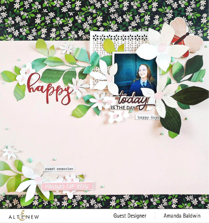 Part A-Glitz Art Craft Co.,LTD Dies Happy Holidays Script Die Set
