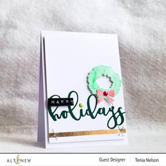 Part A-Glitz Art Craft Co.,LTD Dies Happy Holidays Script Die Set
