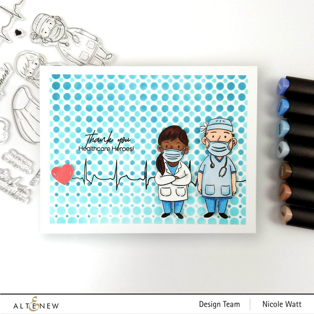 Part A-Glitz Art Craft Co.,LTD Dies Healthcare Heroes Die Set