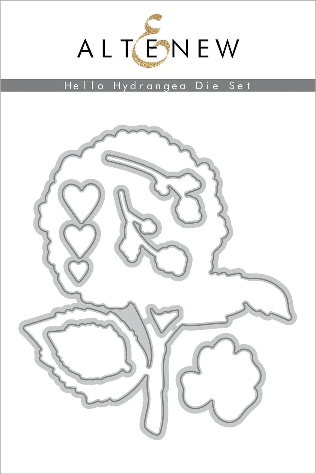 Part A-Glitz Art Craft Co.,LTD Dies Hello Hydrangea Die Set