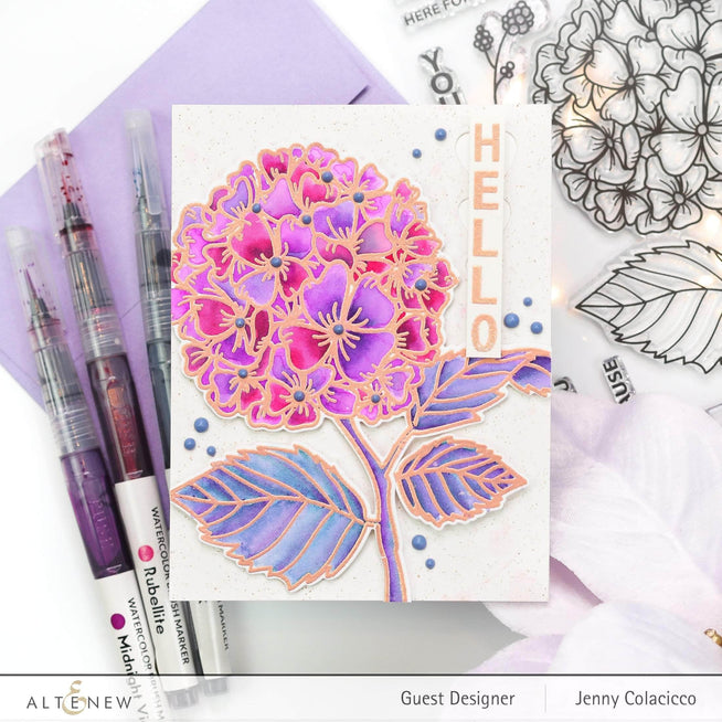 Part A-Glitz Art Craft Co.,LTD Dies Hello Hydrangea Die Set