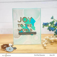 Part A-Glitz Art Craft Co.,LTD Dies Joy to the World Typography Die Set
