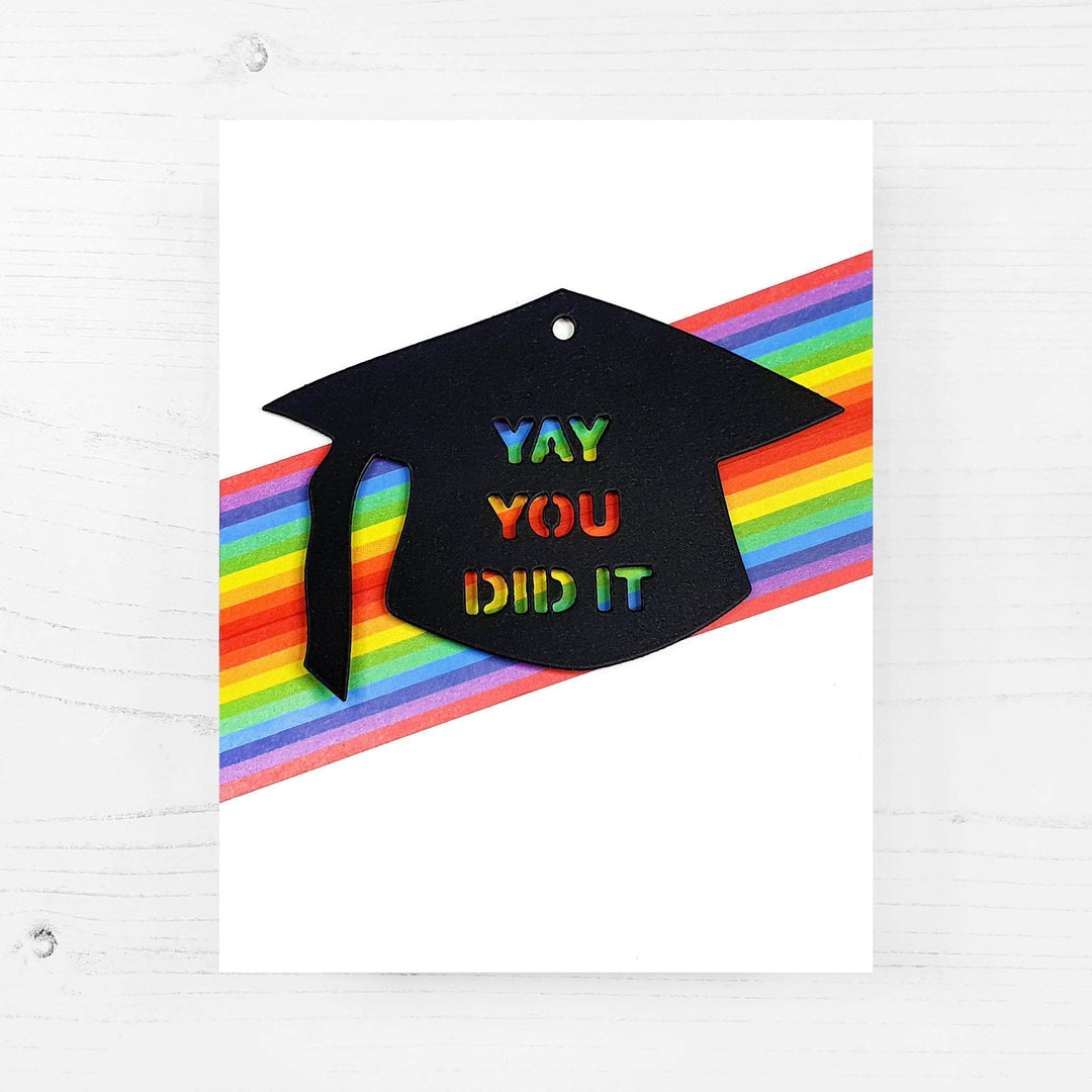 Part A-Glitz Art Craft Co.,LTD Dies Layered Gift Tag - Graduation Die Set