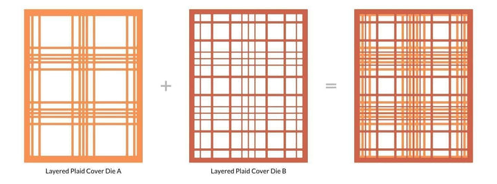 Part A-Glitz Art Craft Co.,LTD Dies Layered Plaid Cover Die A