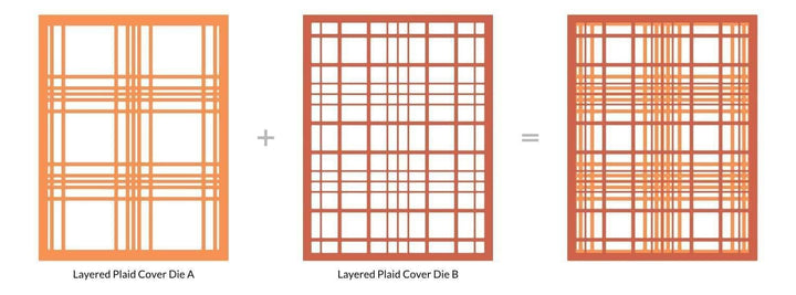Part A-Glitz Art Craft Co.,LTD Dies Layered Plaid Cover Die B