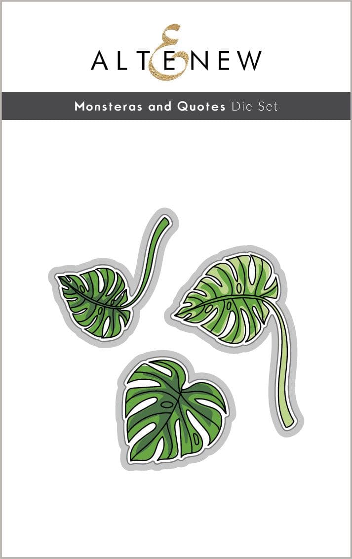 Part A-Glitz Art Craft Co.,LTD Dies Monsteras and Quotes Die Set