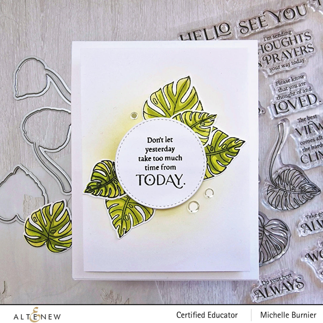 Part A-Glitz Art Craft Co.,LTD Dies Monsteras and Quotes Die Set
