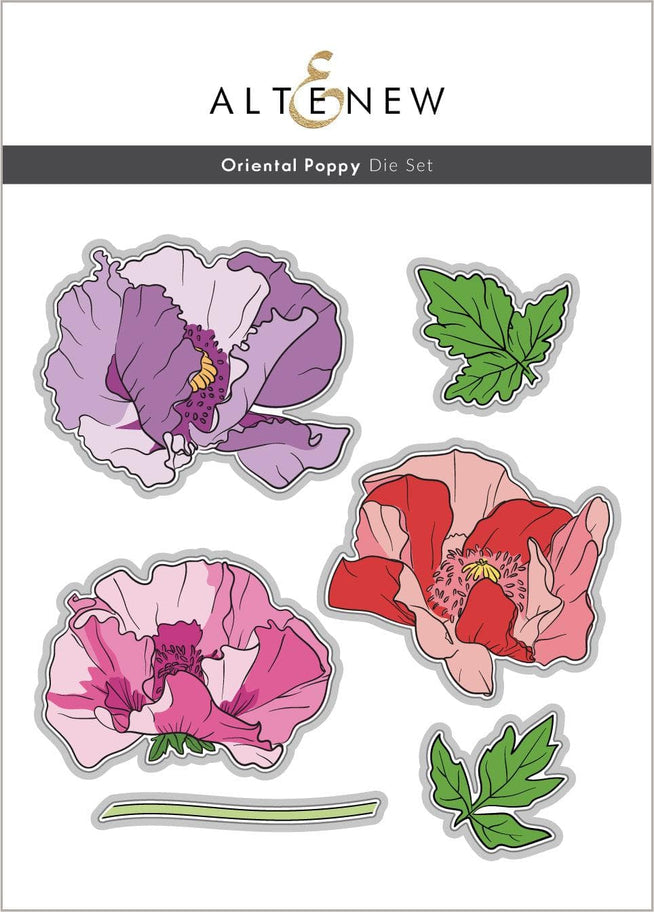 Part A-Glitz Art Craft Co.,LTD Dies Oriental Poppy Die Set