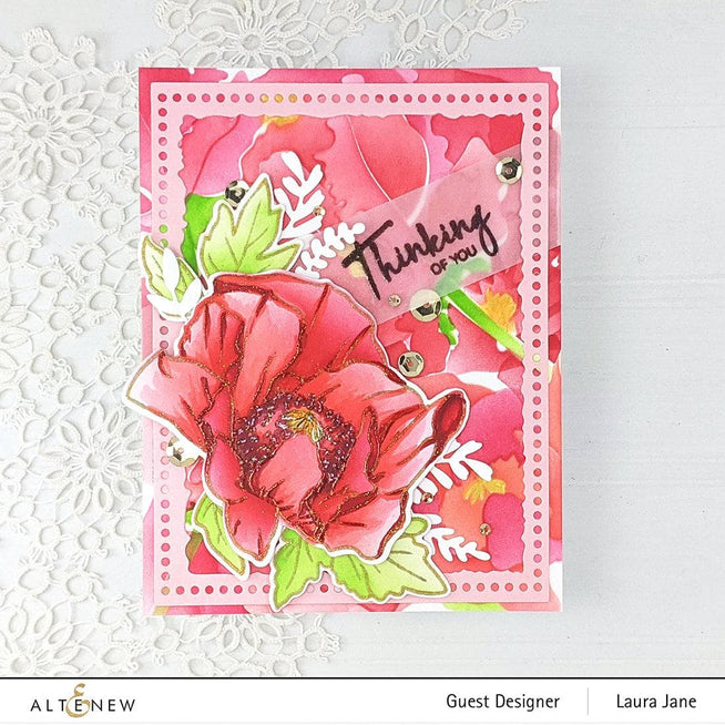 Part A-Glitz Art Craft Co.,LTD Dies Oriental Poppy Die Set