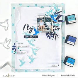Part A-Glitz Art Craft Co.,LTD Dies Painted Hummingbirds Die Set