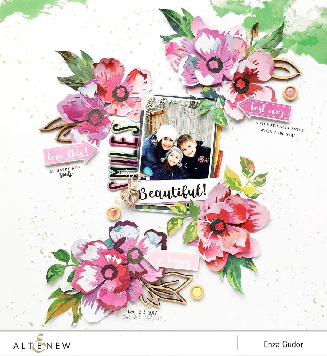 Part A-Glitz Art Craft Co.,LTD Dies Peony Dream 3D Die Set