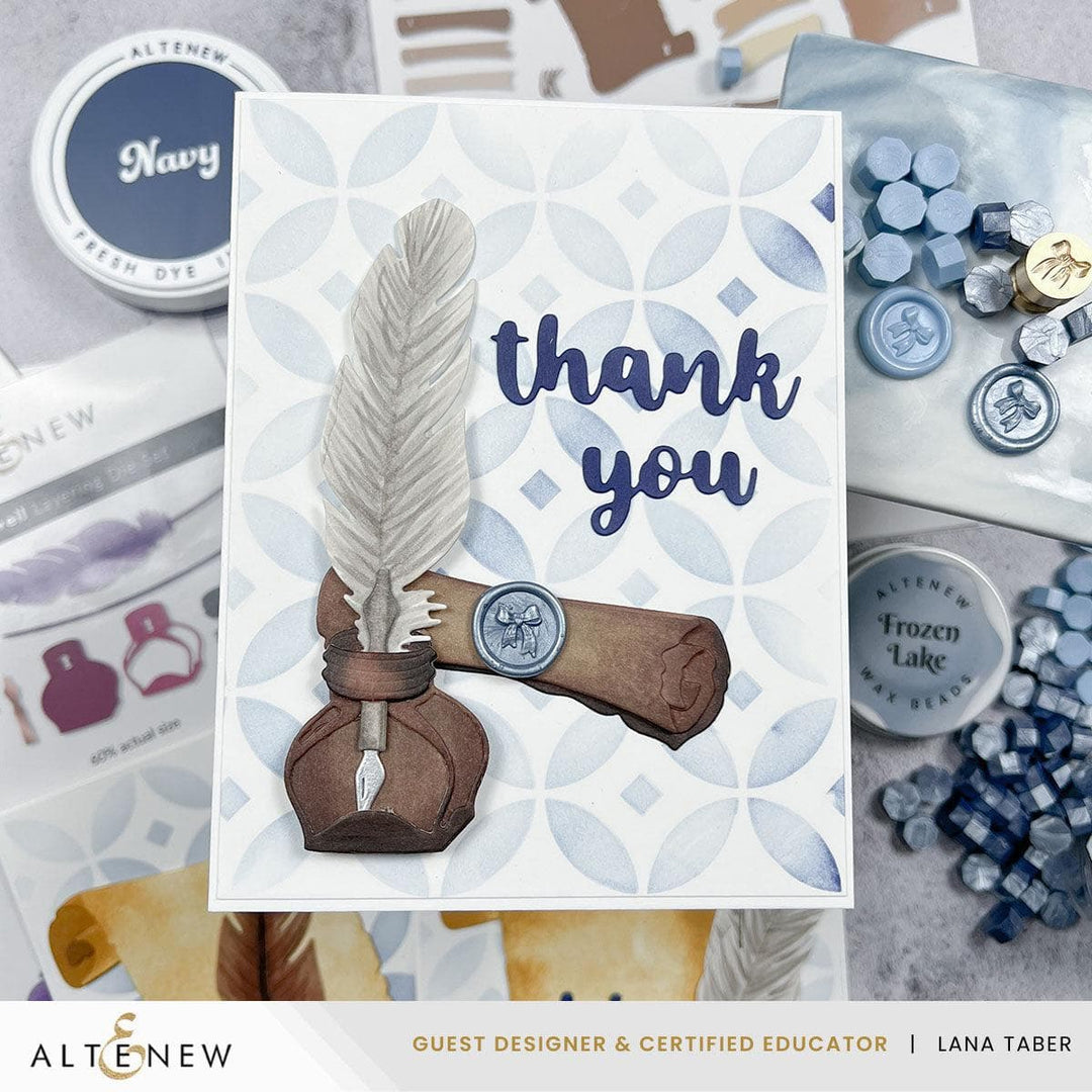 Quill & Inkwell Layering Die Set
