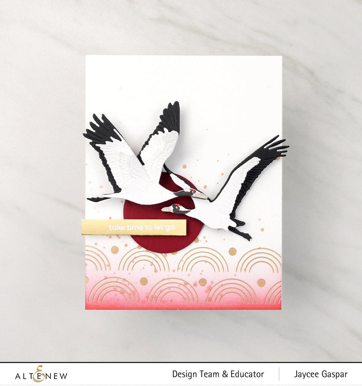 Part A-Glitz Art Craft Co.,LTD Dies Red-Crowned Cranes Layering Die Set