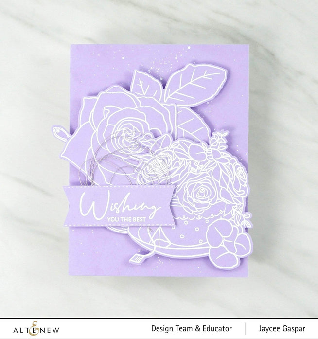 Part A-Glitz Art Craft Co.,LTD Dies Rose Tea Die Set