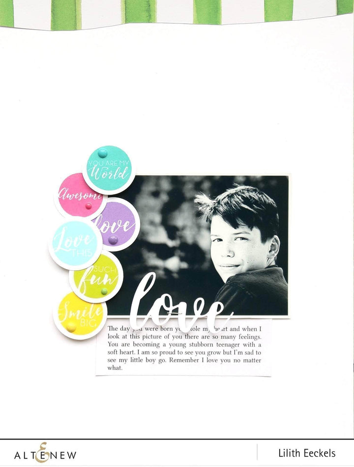 Part A-Glitz Art Craft Co.,LTD Dies Script Words Die Set
