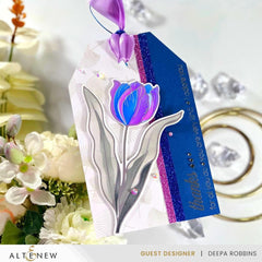 Part A-Glitz Art Craft Co.,LTD Dies Spark Joy: Blushing Tulip Add-On Die
