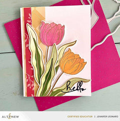 Part A-Glitz Art Craft Co.,LTD Dies Spark Joy: Blushing Tulip Add-On Die