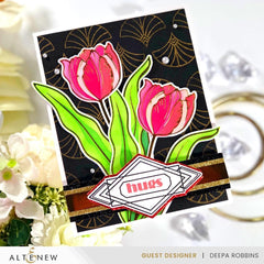 Part A-Glitz Art Craft Co.,LTD Dies Spark Joy: Blushing Tulip Add-On Die