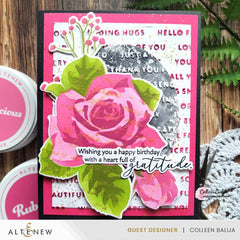 Stencil Art: Romantic Roses Add-On Die Set