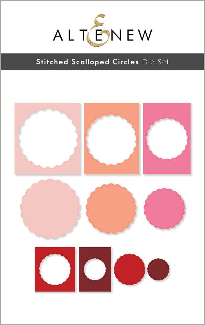 Part A-Glitz Art Craft Co.,LTD Dies Stitched Scalloped Circles Die Set