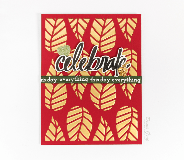 Part A-Glitz Art Craft Co.,LTD Dies Striped Leaf Cover Die