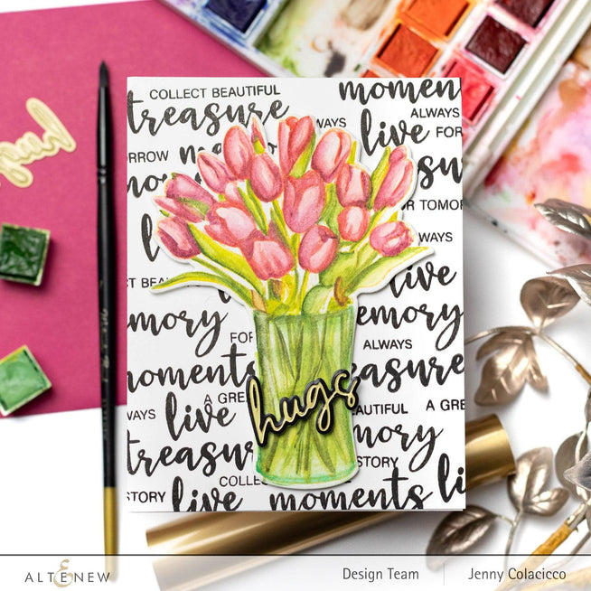 Part A-Glitz Art Craft Co.,LTD Dies Sweet Sentiments Die Set