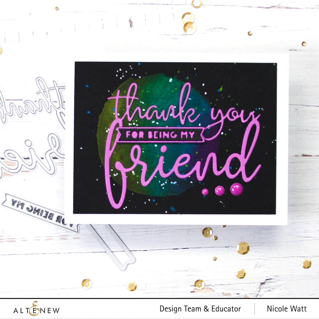 Part A-Glitz Art Craft Co.,LTD Dies Thank You for Being My Friend Die Set