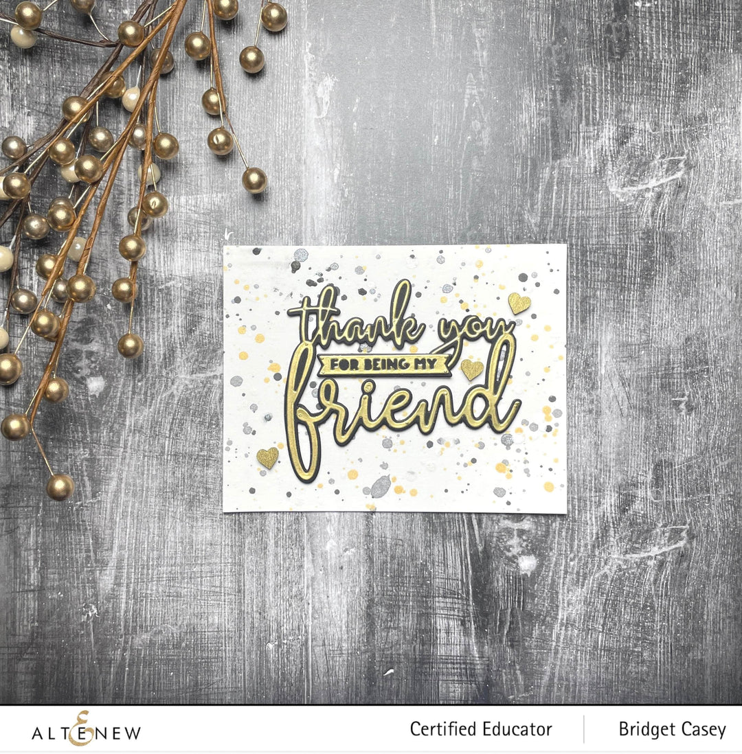 Part A-Glitz Art Craft Co.,LTD Dies Thank You for Being My Friend Die Set
