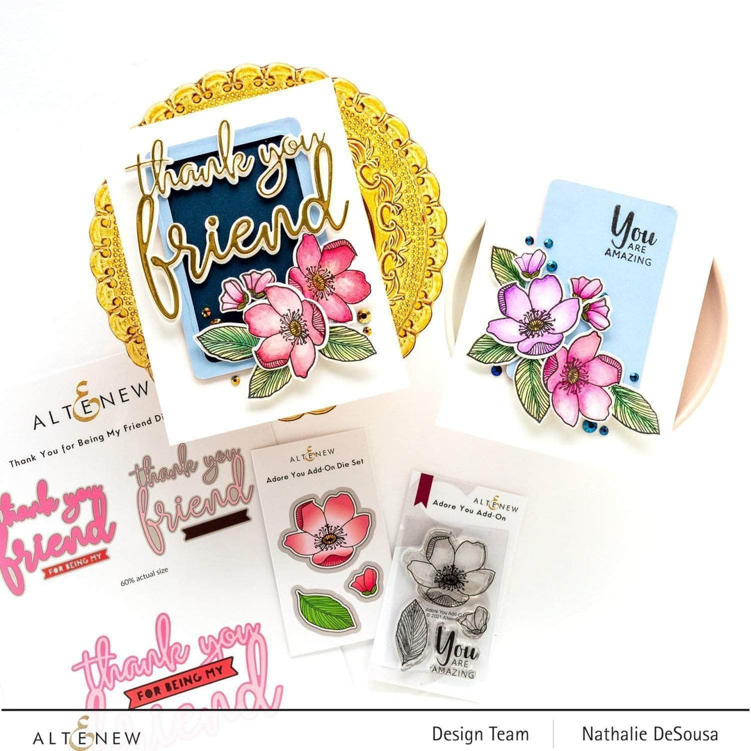 Part A-Glitz Art Craft Co.,LTD Dies Thank You for Being My Friend Die Set