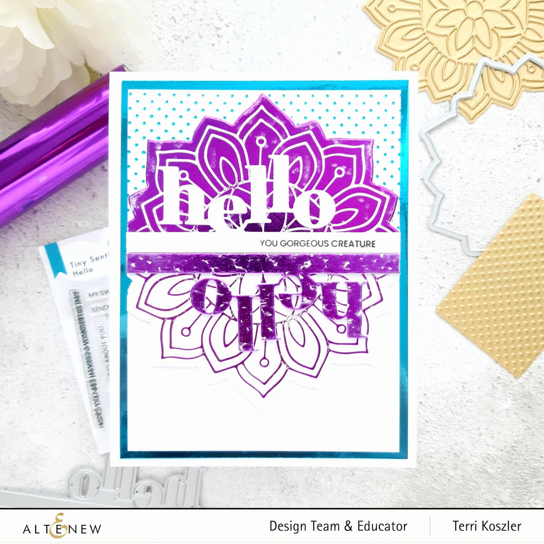 Part A-Glitz Art Craft Co.,LTD Dies Tiny Sentiments: Hello Die