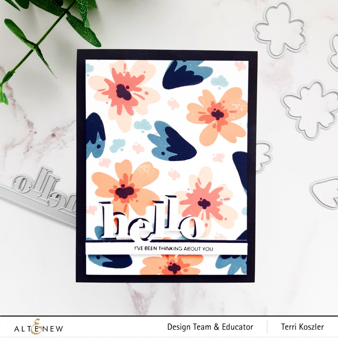 Part A-Glitz Art Craft Co.,LTD Dies Tiny Sentiments: Hello Die