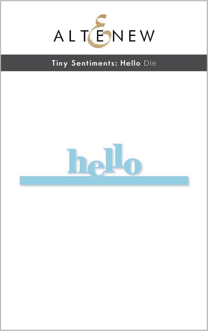 Part A-Glitz Art Craft Co.,LTD Dies Tiny Sentiments: Hello Die