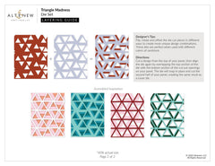 Part A-Glitz Art Craft Co.,LTD Dies Triangle Madness Die Set