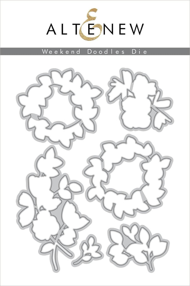 Part A-Glitz Art Craft Co.,LTD Dies Weekend Doodles Die Set