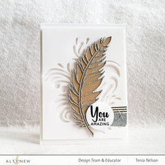 Part A-Glitz Art Craft Co.,LTD Dies Wispy Feathers Layered Die Set