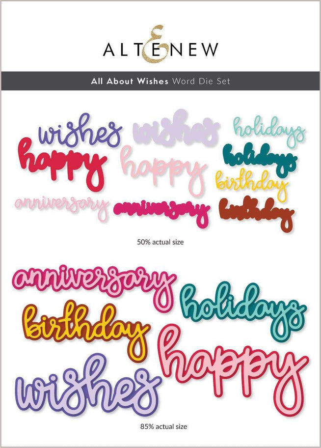 Part A-Glitz Art Craft Co.,LTD Dies All About Wishes Word Die Set