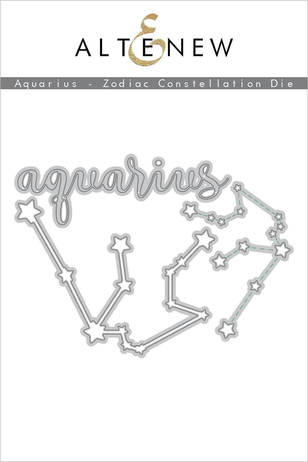 Part A-Glitz Art Craft Co.,LTD Dies Aquarius - Zodiac Constellation Die Set