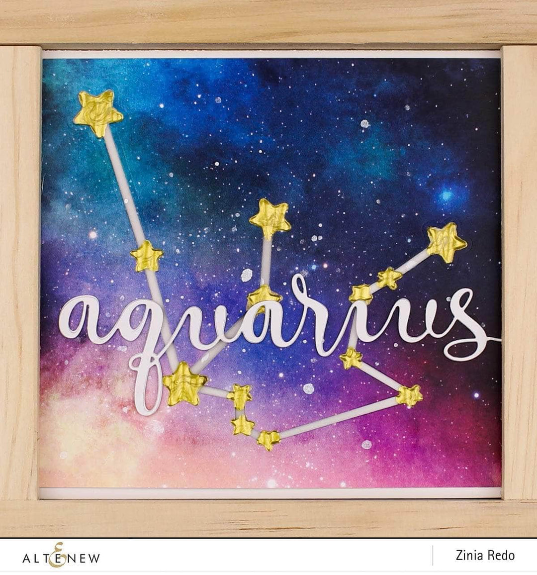 Part A-Glitz Art Craft Co.,LTD Dies Aquarius - Zodiac Constellation Die Set