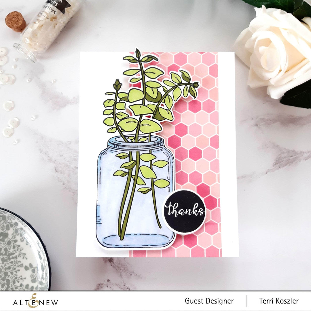 Part A-Glitz Art Craft Co.,LTD Dies Eucalyptus Jar Die Set