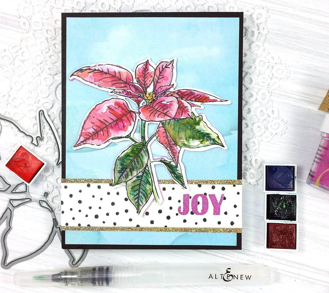 Part A-Glitz Art Craft Co.,LTD Dies Festive Poinsettia Die Set